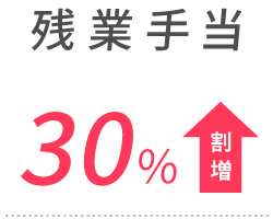 残業手当 30%割増